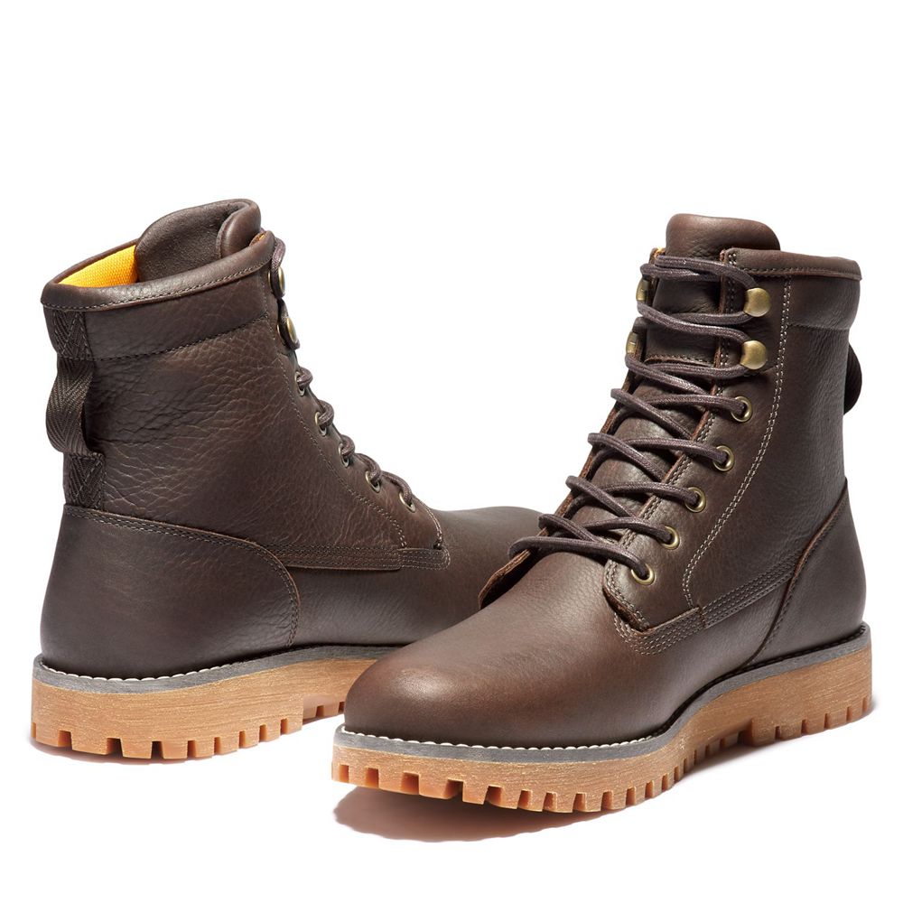 Botas de Nieve Timberland Hombre Jackson\'s Landing Waterproof Marrones Oscuro - Chile TMP-296574